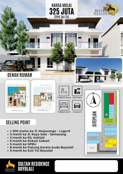 Rumah mewah fasilitas melimpah di Boyolali kota