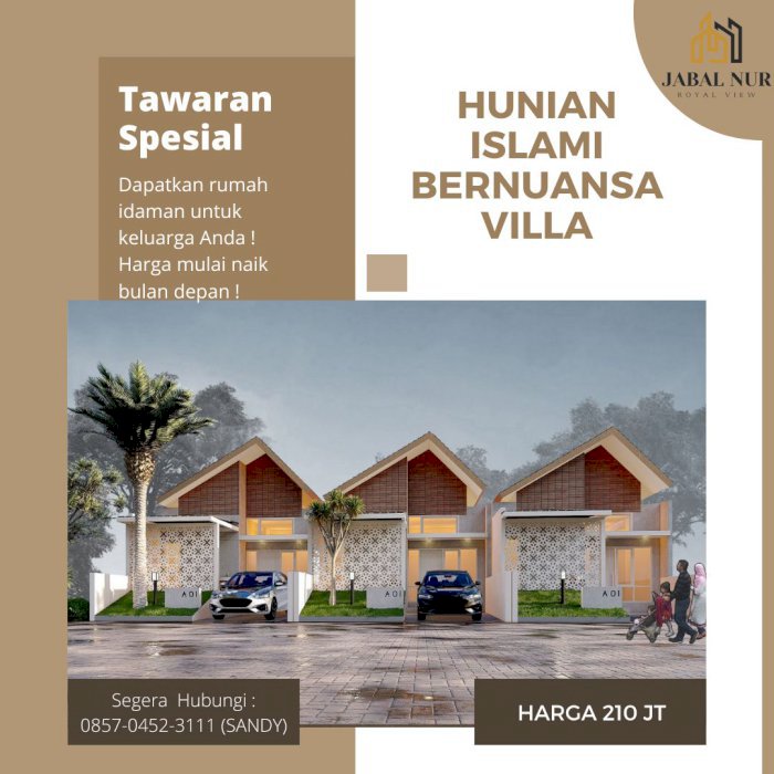 Rumah Murah JEMBER KOTA View Pegunungan Call Sandi 0857-0452-3111