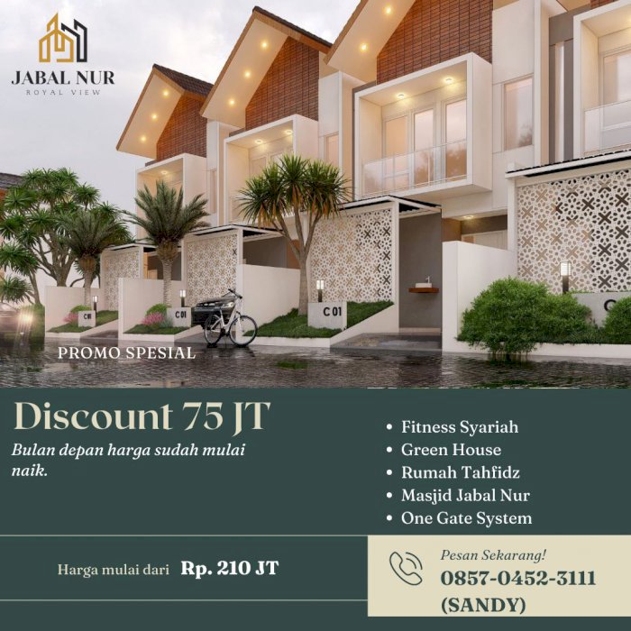 Rumah Murah JEMBER KOTA View Pegunungan Call Sandy 0857-0452-3111