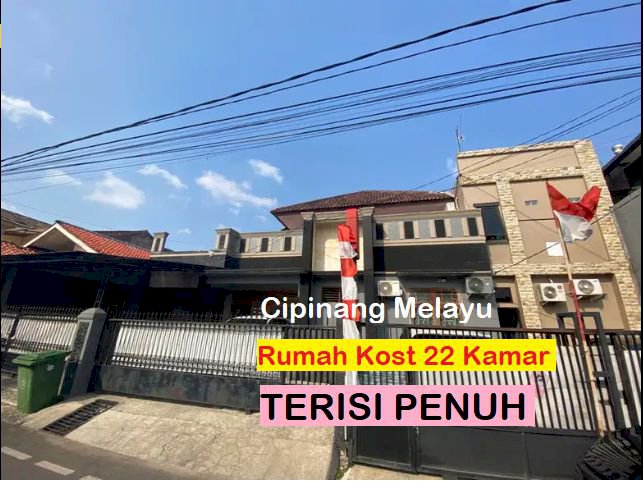 Rumah Kost 22 Kamar Terisi Penuh di Cipinang Melayu, Jakarta Timur