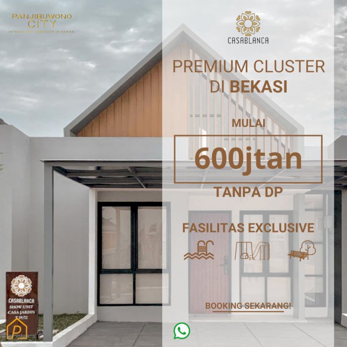 Dijual Rumah Premium Tanpa DP di Panjibuwono City Bekasi