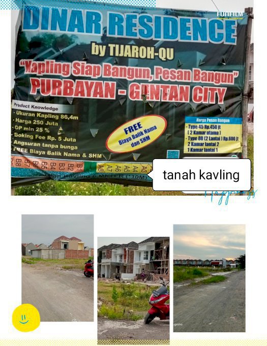 Dijual Tanah Kavling Gentan