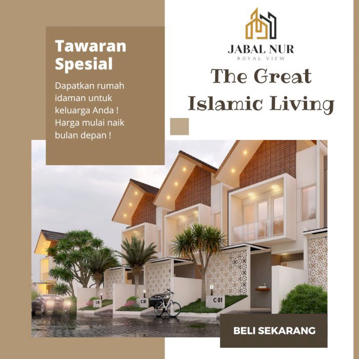 DI JUAL RUMAH SYARIAH DENGAN KONSEP VILLA DI KOTA JEMBER