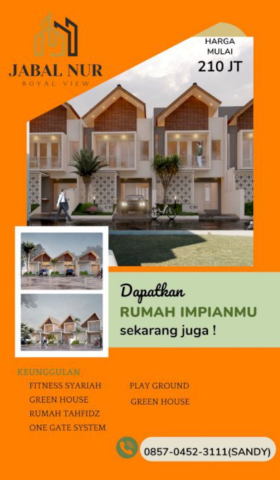 Rumah Terlaris Dijual Area JEMBER KOTA  Call Sandy 0857-0452-3111