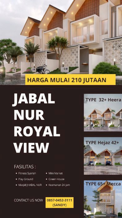 Rumah TerVIRAL Di JEMBER KOTA View Pegunungan