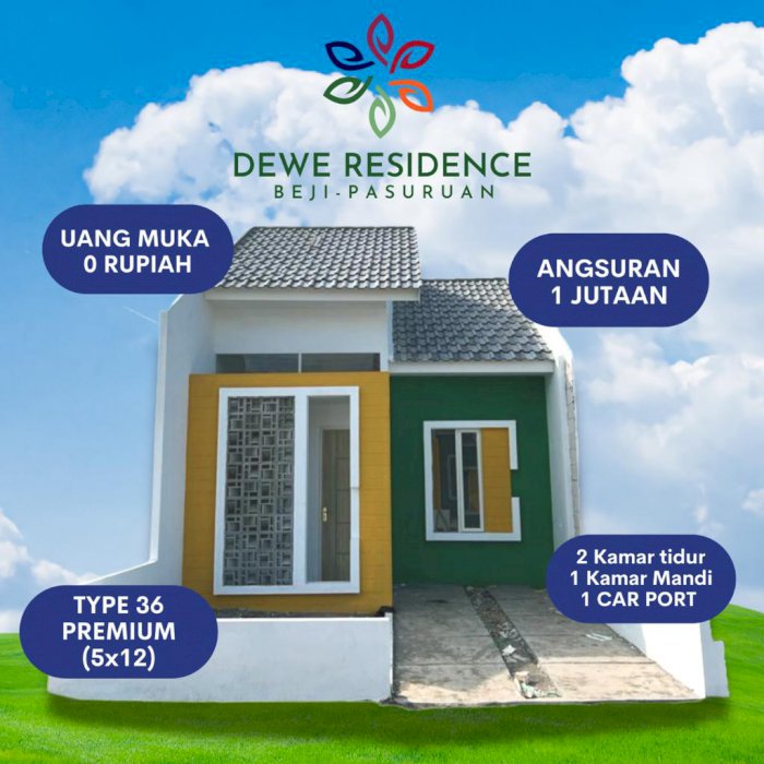 Di jual Rumah di bangil pasuruan harga murah DP 0