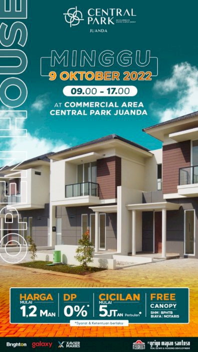 Rumah murah dekat bandara juanda surabaya,central park juanda