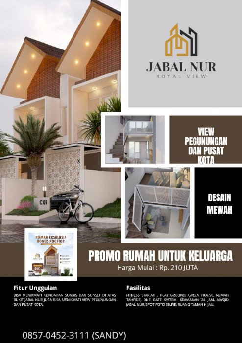 Rumah Murah Lokasi Sejuk Dan Strategis View Pegunungan JEMBER KOTA