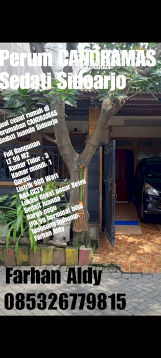 Rumah Full Bangunan di CANDRAMAS Sedati Juanda SDA