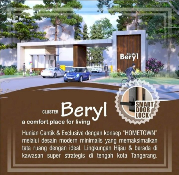 Cluster Beryl 2 lantai Duta Indah Residence lagi hujan promo