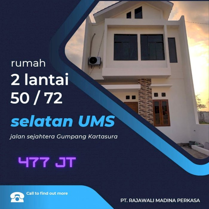 Cluster 2 lantai di Kartasura hanya 400 JT an