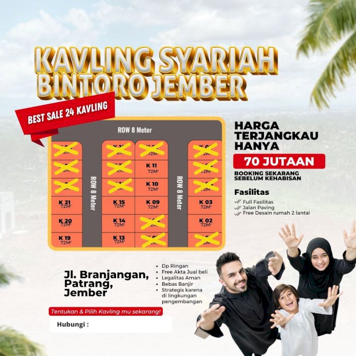 Kavling Murah Area Strategis View Pegunungan