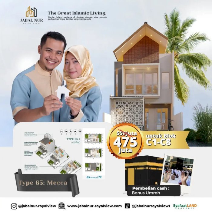 Rumah Murah Terlaris Dengan View Pegunungan Area Strategis JEMBER KOTA