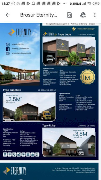 Eternity. : Hunian,office dan gudang
