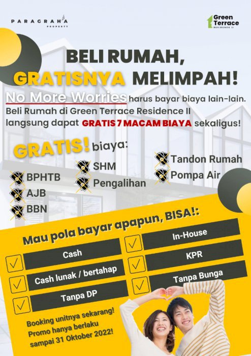 Rumah murah surabaya timur,rumah 2 lantai,green terrace