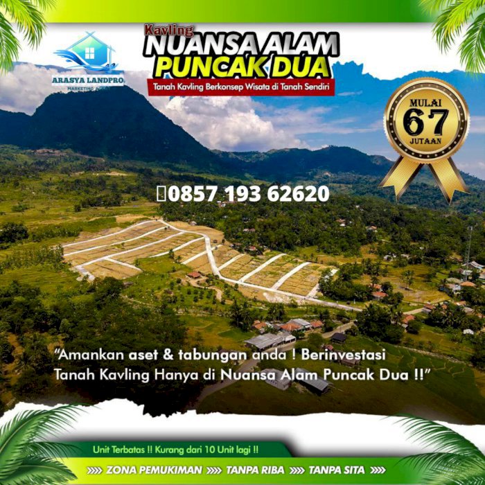 TANAH KAVLING WISATA MURAH VIRAL PINGGIR JALAN PUNCAK 2