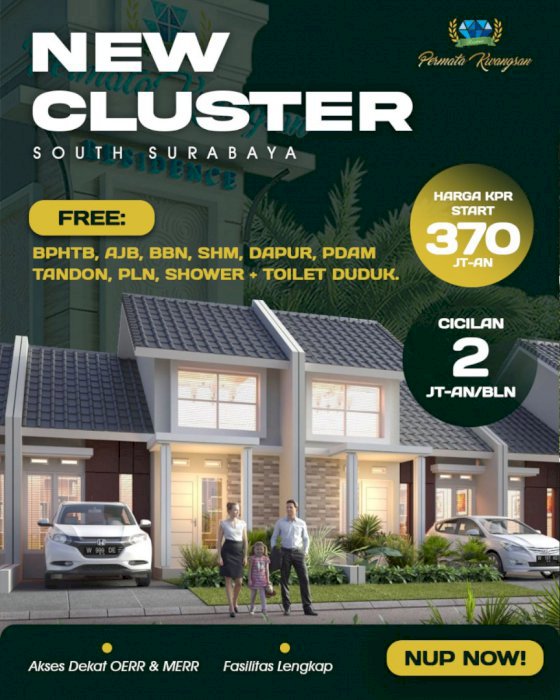 Rumah baru dekat bandara juanda 380 jta