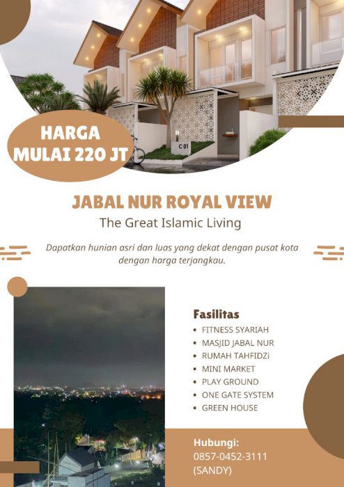 Rumah Mewah Terlaris Area Strategis JEMBER KOTA View Pegunungan