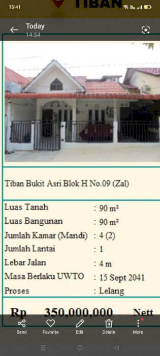 Rumah murah tersedia di tiban
