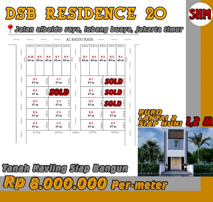 Tanah Kavling  Siap Bangun Termurah Di Jakarta Timur