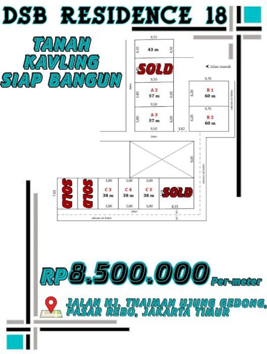 Tanah Kavling Siap Bangun Termurah Di Condet Ujung Jakarta Timur