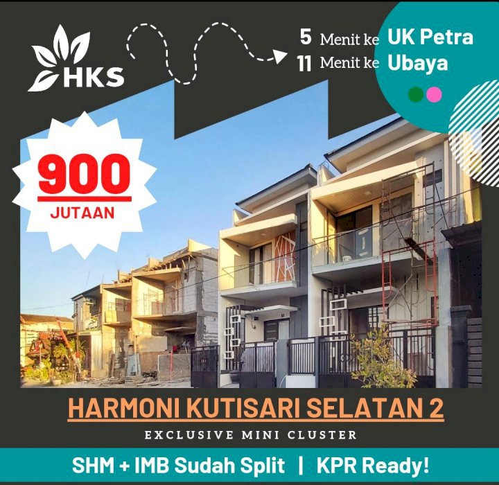 Dijual Harmoni Kutisari rumah Gress minimalis
