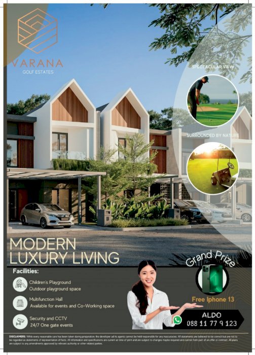 Rumah Scandinavia Mewah berfasilitas