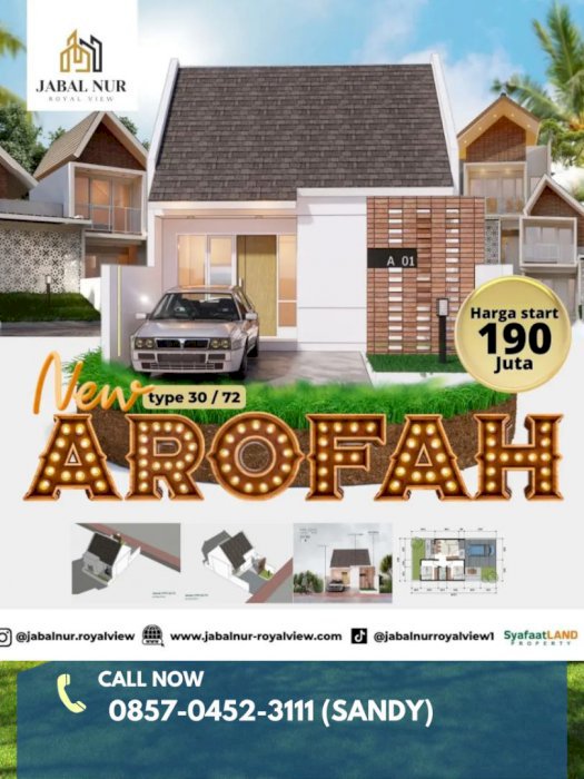 Rumah Murah Bernuansa Villa View Pegunungan Area JEMBER KOTA