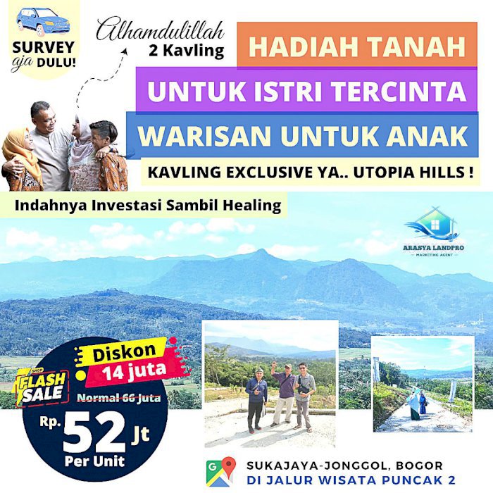 Kavling Villa Eksklusif Mountain View Harga Promo Strategis Puncak 2