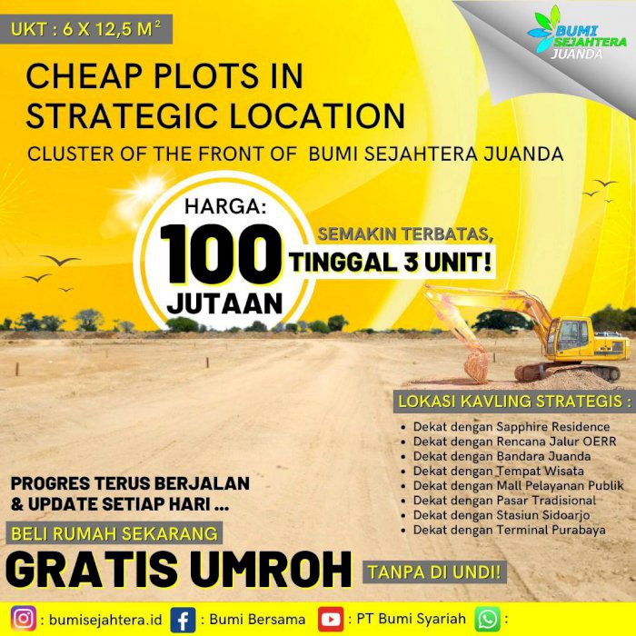 Kavling Modern Strategis Sidoarjo