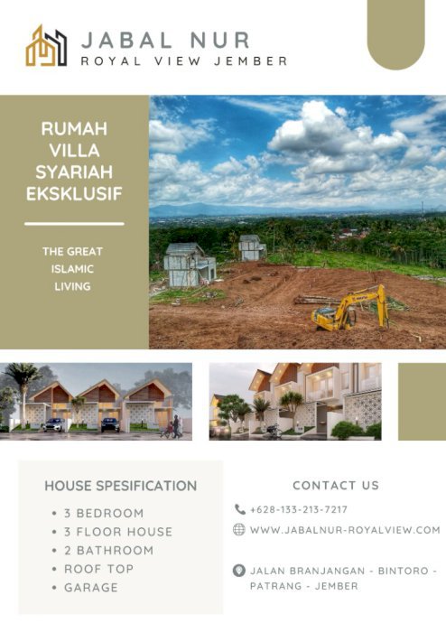 RUMAH VILLA SYARIAH EKSKLUSIF JEMBER