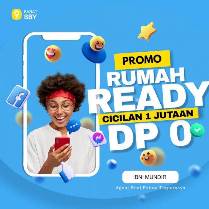 Rumah Baru Ready Stock Tanpa DP Cicilan Ringan