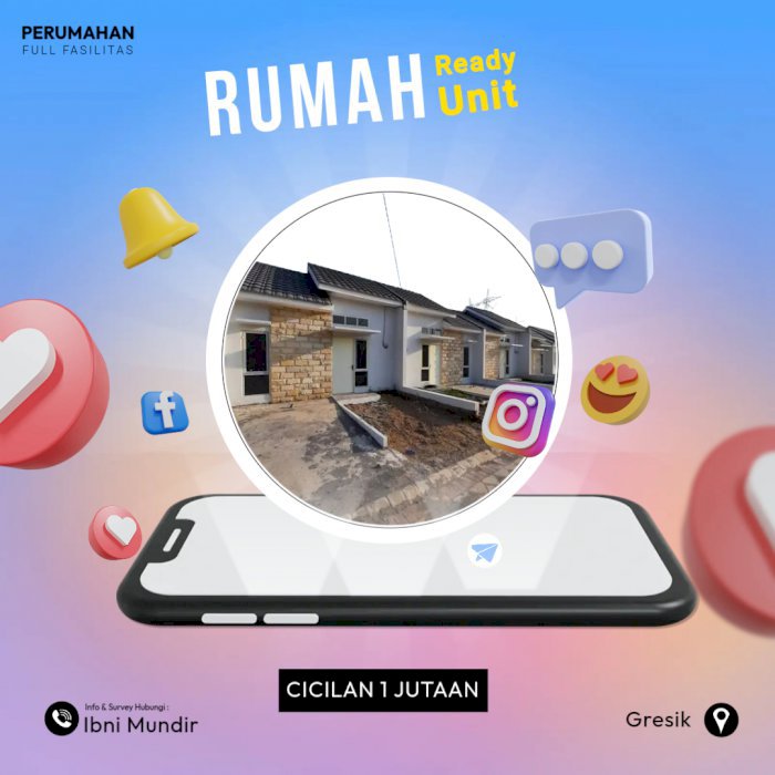 perumahan ready unit serasa home resort di baratnya surabaya