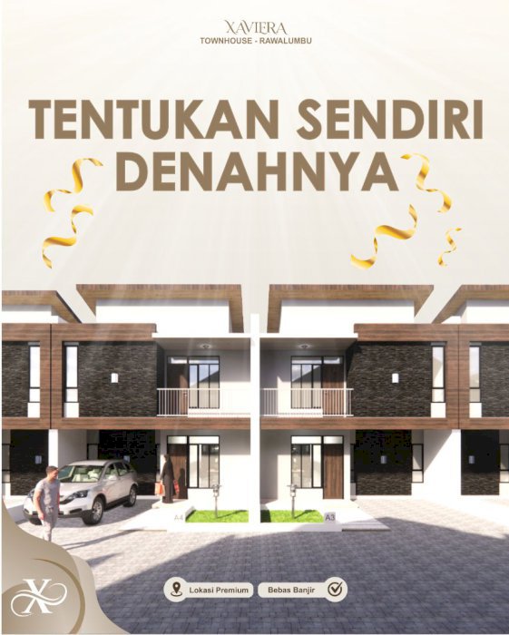 Townhouse di Rawalumbu Lokasi Strategis Bebas Banjir