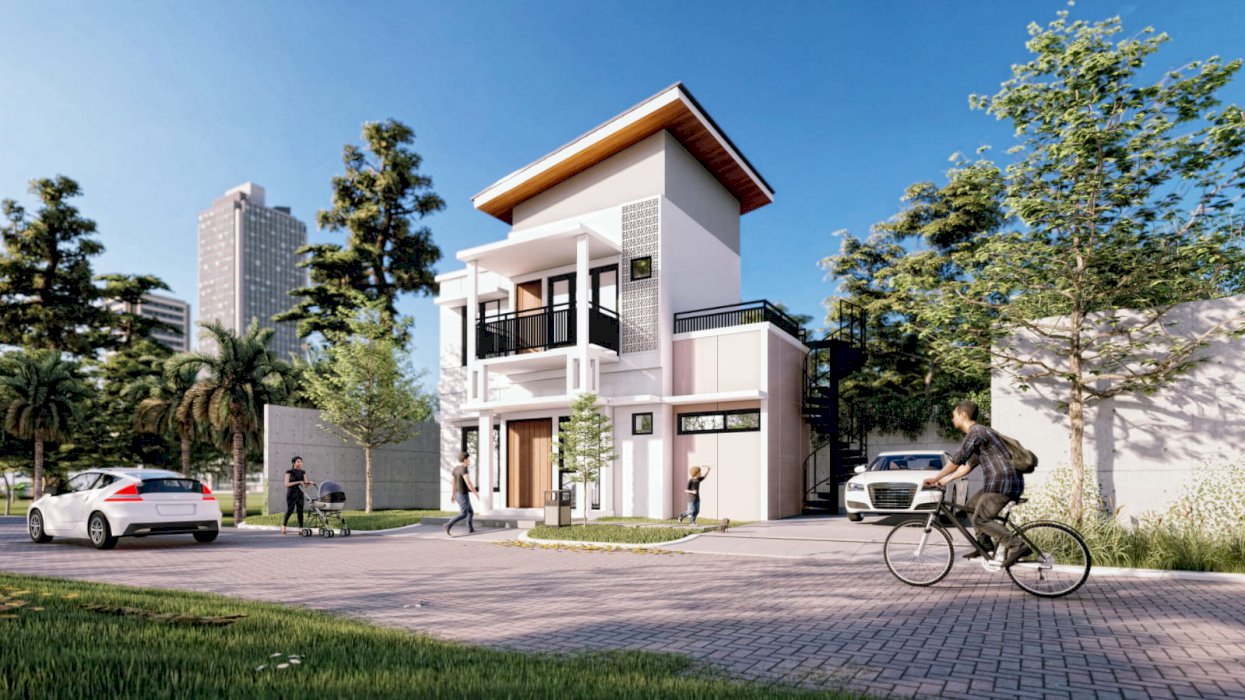 Cluster islami, Rumah 2 lantai di mustika jaya bekasi