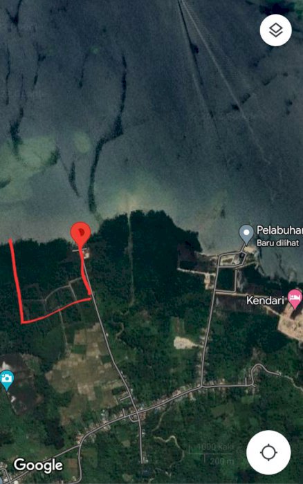 Jual tanah di kendari pinggir pantai