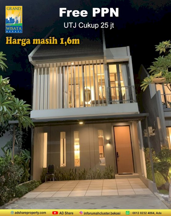 Dijual Rumah Cluster Z living Grandwisata, Bekasi