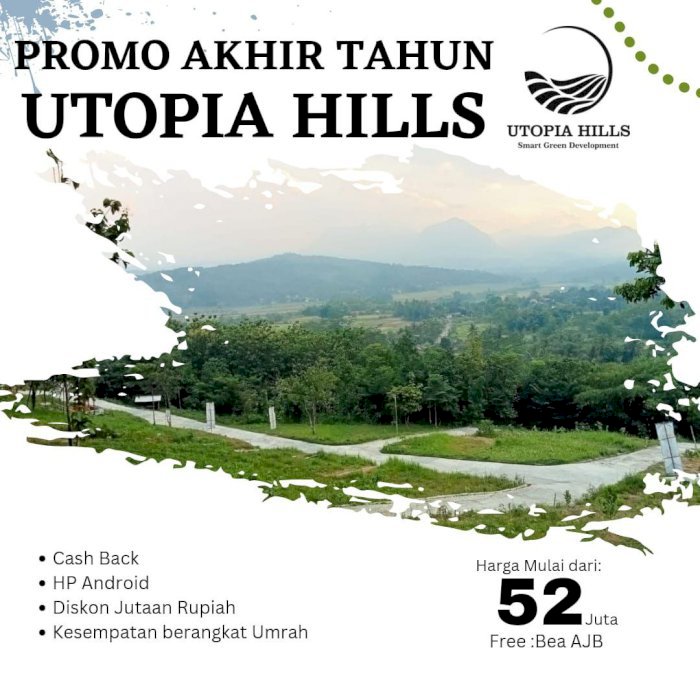 KAVLING UTOPIA HILLS PINGGIR JALAN RAYA