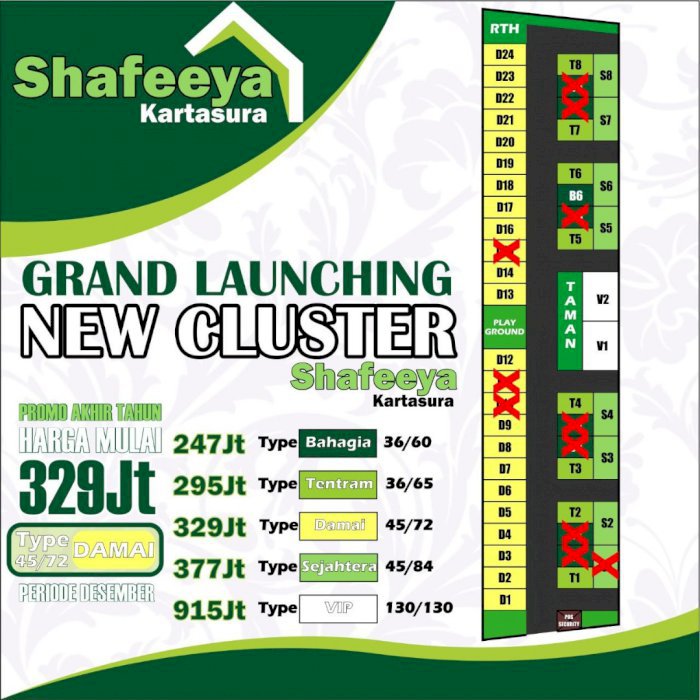 Cluster mewah strategis deket superindo dan transmart kartasura