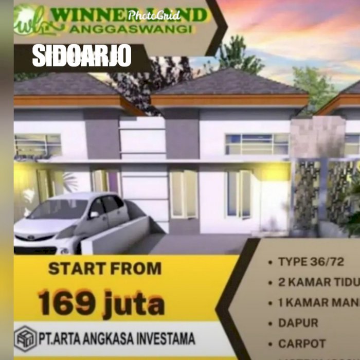 RUKO 1 Lt di Sukodono SDA harga PROMO