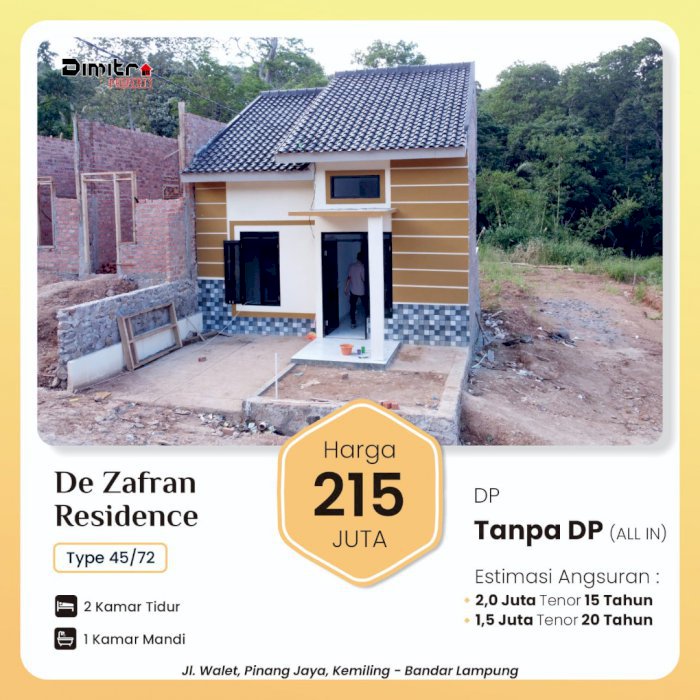 PROMO TANPA DP RUMAH MURAH DIKEMILING