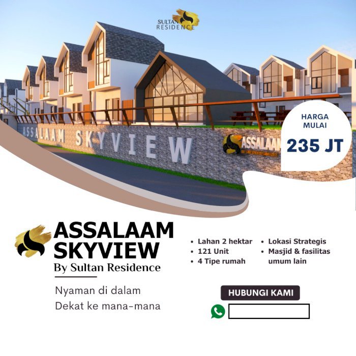 Promo  perumahan tertinggi di kartasura berada di segitiga emas