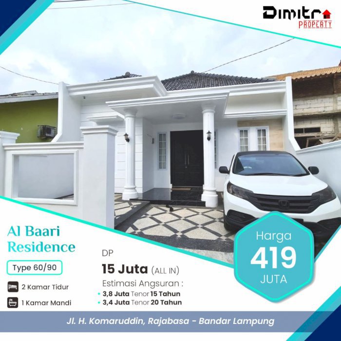 Proses Cepat Rumah Modern Dekat Kampus UNILA DAN POLINELA