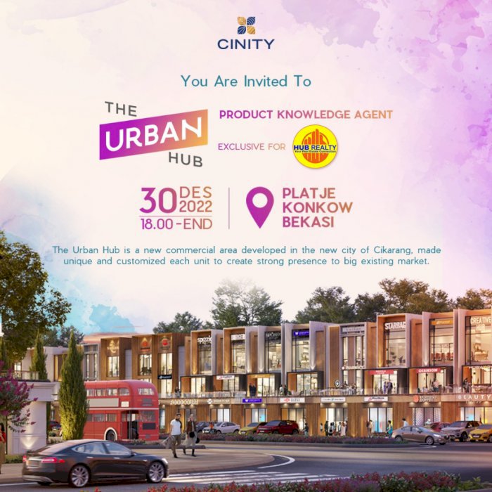 Di Jual Ruko the urban hub Cikarang International City-cinity Bekasi
