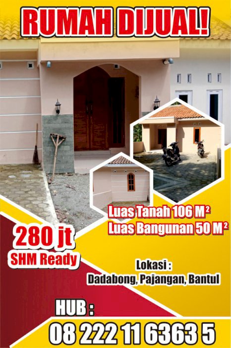 Rumah siap huni dan shm ready di bantul