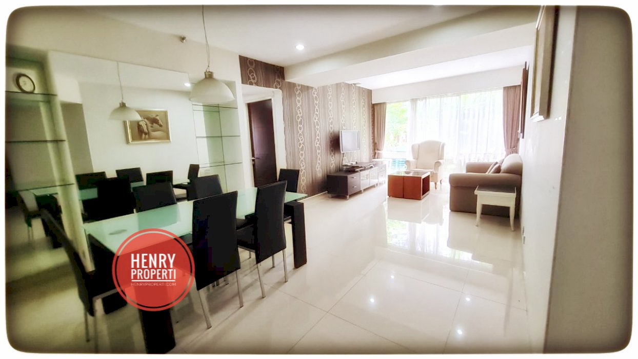 For Rent Best Unit 2+1BR Full Furnish Renov Low Fl at Taman Anggrek