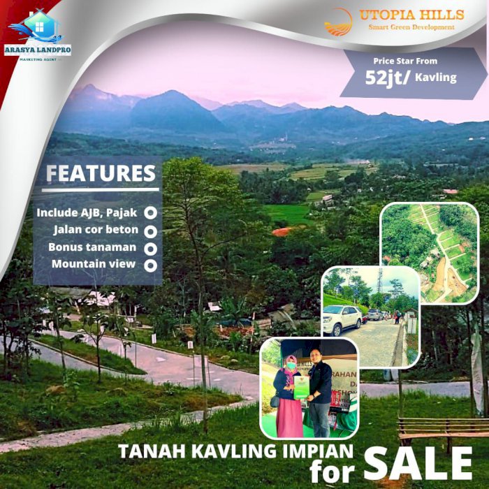 Jual Murah Kavling Villa View Fantastis, Pinggir Jalur Wisata Puncak2