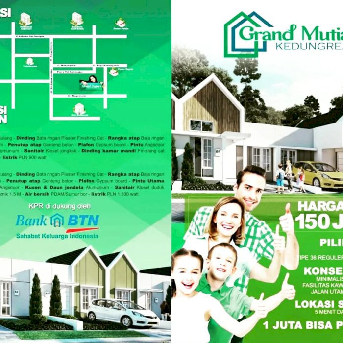 DIJUAL RUMAH MODERN MINIMALIS GRAND MUTIARA KEDUNGREJO MALANG