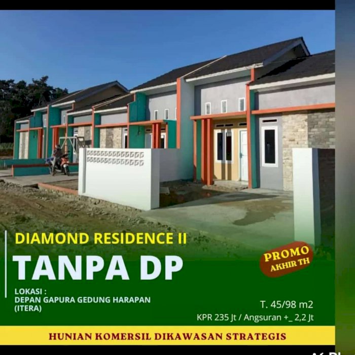 JUAL PERUMAHAN KOMERSIL DIAMOND RESIDENCE LAMPUNG SELATAN