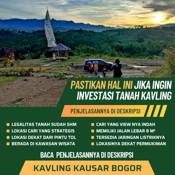 JUAL TANAH MURAH SERTIFIKAT SHM BISA BANGUN VILA RESORT SUKA SUKA